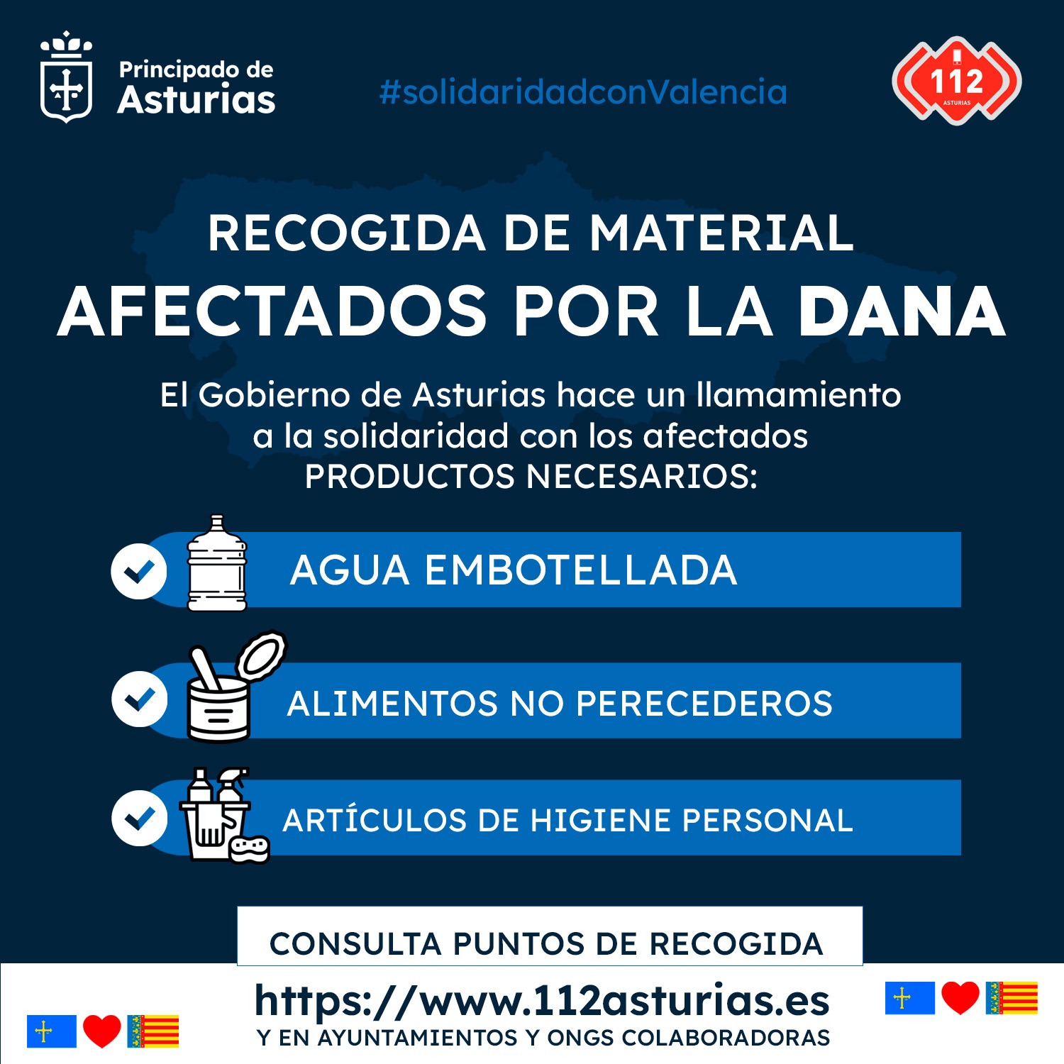 Recogida de material para la DANA.